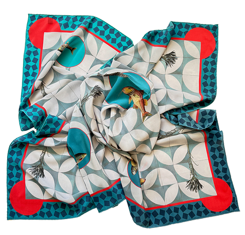 (A) Carré maxi  - Joy Blue Mare