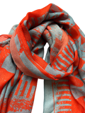 (A) Langschal Cashmere Oona Orange