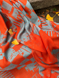 (A) Langschal Cashmere Oona Orange
