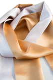 Langschal schmal - Apricotgold und Rosé