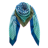 Carré maxi (a)- Merging Stripes Blue 130