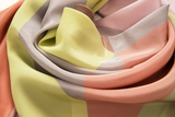 Carré maxi (a) - Juxtapose ,Bloom and Lemon' Silk