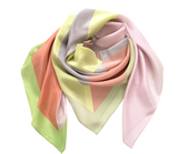 Carré maxi (a) - Juxtapose ,Bloom and Lemon' Silk