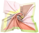 Carré maxi (a) - Juxtapose ,Bloom and Lemon' Silk