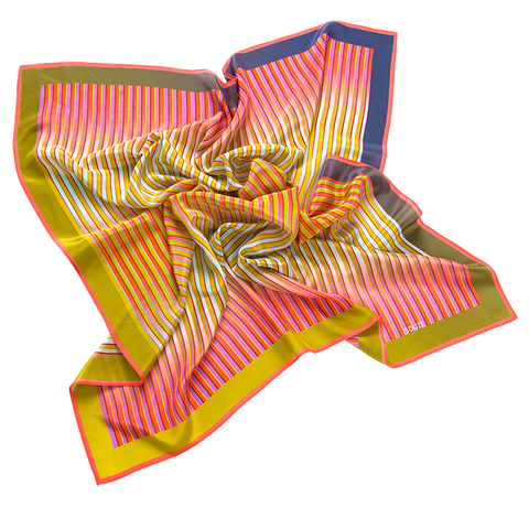 Carré Midi 120 (a)- Merging Stripes red