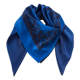 Carré Midi 90 (a)- Silhouette blau/blau